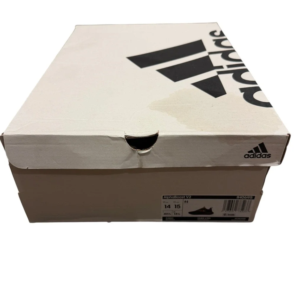 adidas AlphaBoost V2 Men Size 14 Carbon Black New Style IH0695 Running Shoes